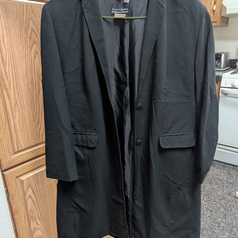 Wolfgang Kaiser long black blazer size 18